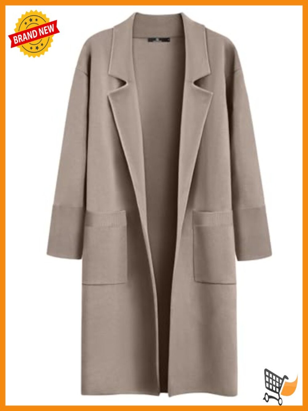Women's Long Shawl Collar Cardigan Coatigan Oversized Knit Sweater Jacket